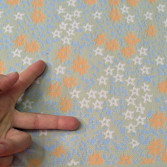 Zara 11/12 Knit Sweater in Green and Orange With Stars - Back To School Crewneck - Picture 5 of 5